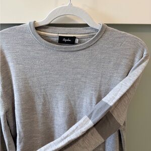 Rapha Men’s Light Grey Merino Crewneck - Size Medium